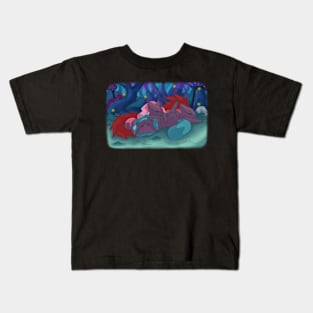 Sleepy Space Cats Kids T-Shirt